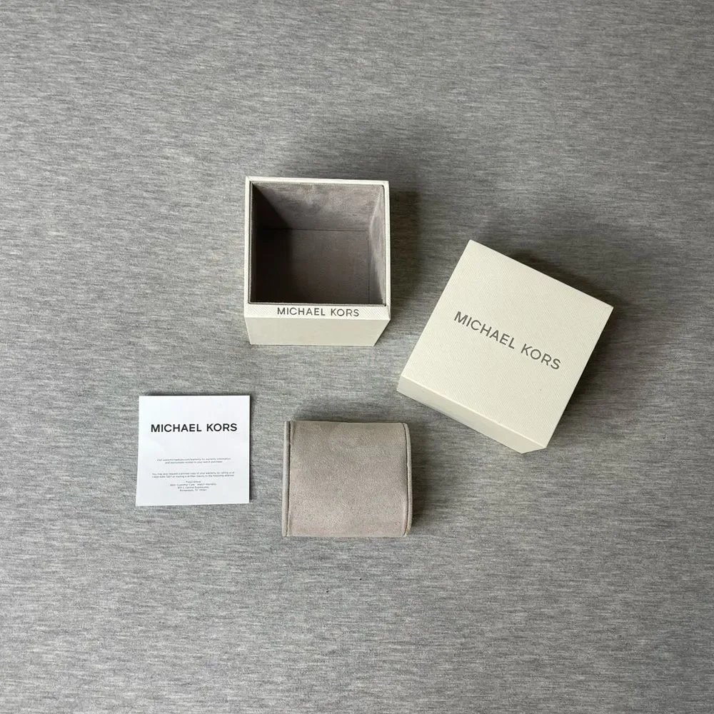 Michael Kors 3.5” x 3.5” Jewelry Watch Gift Box 3 PCS. Set